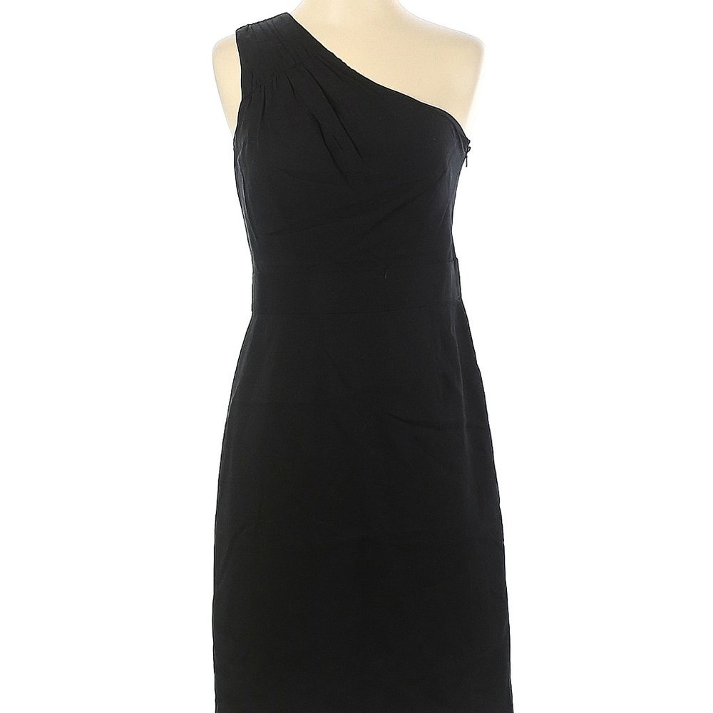 Banana Republic One-Shoulder Side Zip Black Dress NWT Size 2